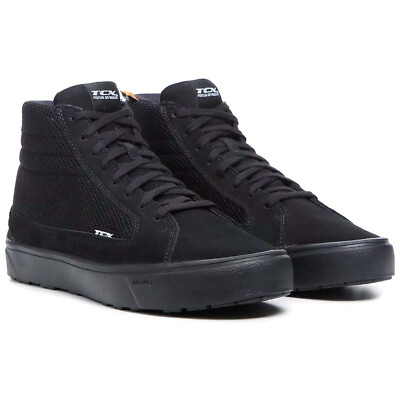 TCX Street 3 Air schwarz Motorradschuhe Sneaker CE Leder Mesh  Gr 42