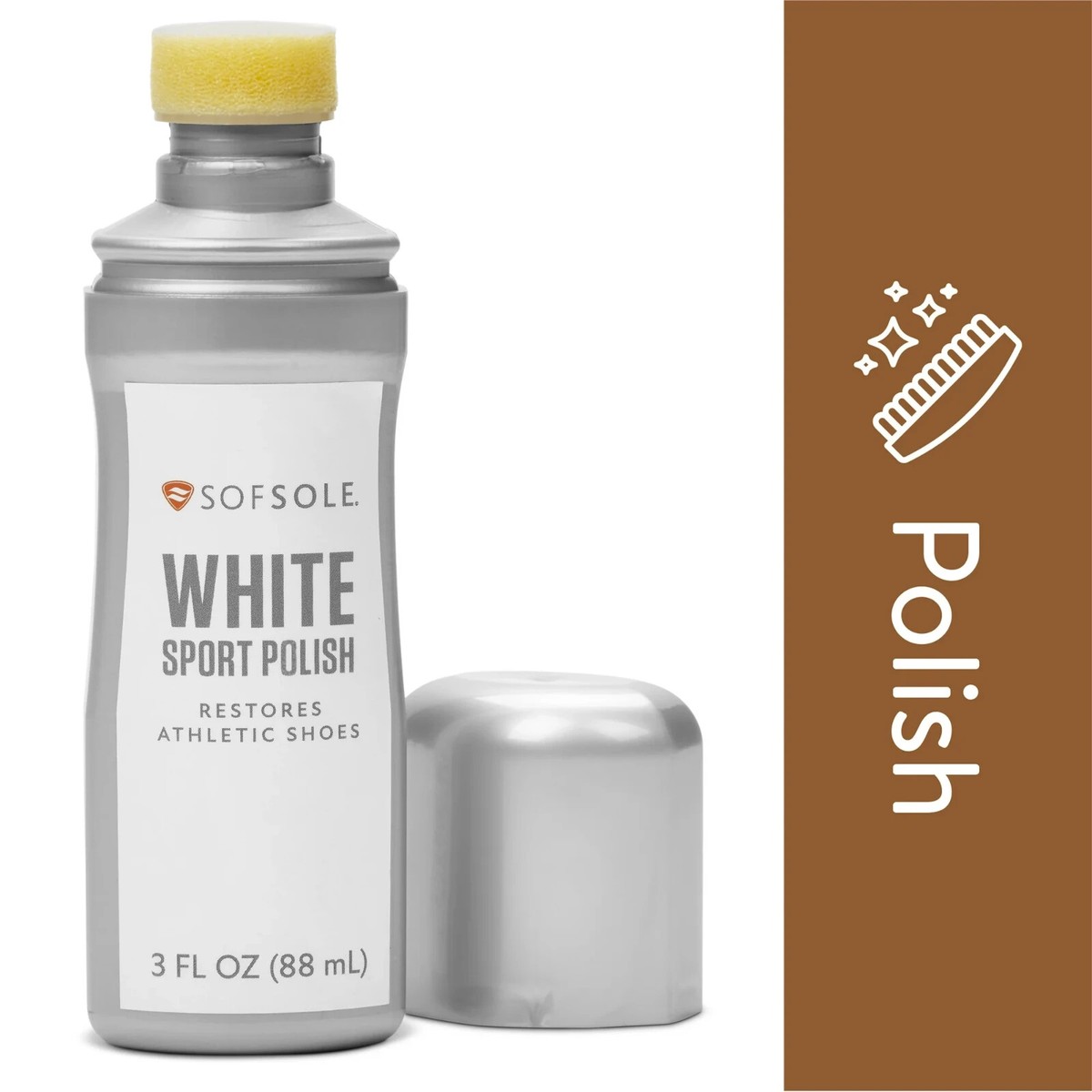 Sof Sole WHITE SPORT SHOE POLISH RESTORES ATHLETIC SHOES Sneaker Cleaner  LEATHER