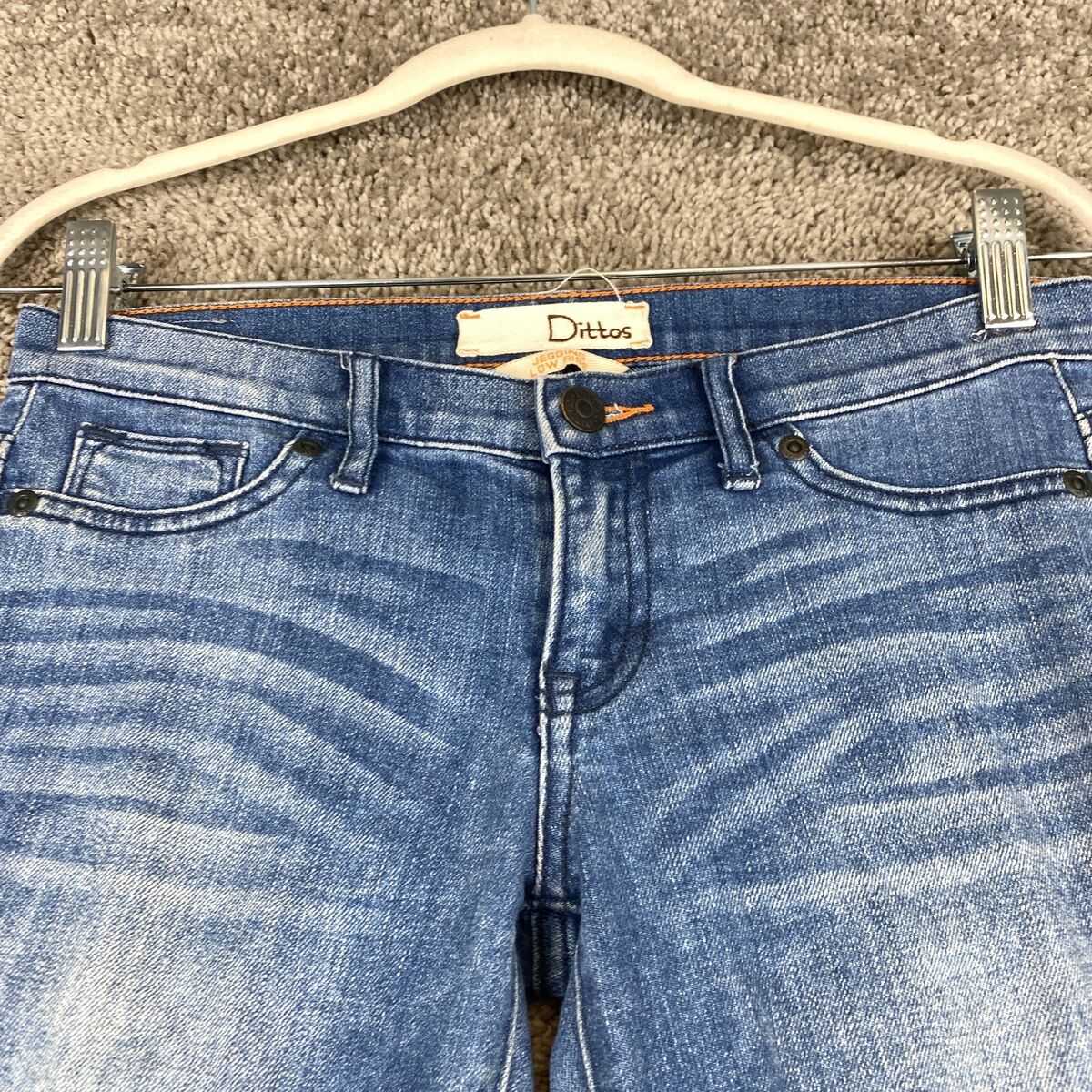Dittos Jegging Low Rise Jeans 25 Blue 5-Pocket Whisker Dittos Jegging Low Rise Jeans 25 Blue 5-Pocket Whisker