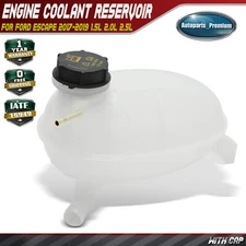Engine Coolant Reservoir w/ Cap for Ford Escape 2017 2018 2019 1.5L 2.0L 2.5L