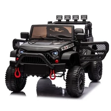 24V Ride on Car 400W Electric Jeep Toy Four Wheel Suspension w/ Remote MP3 Black