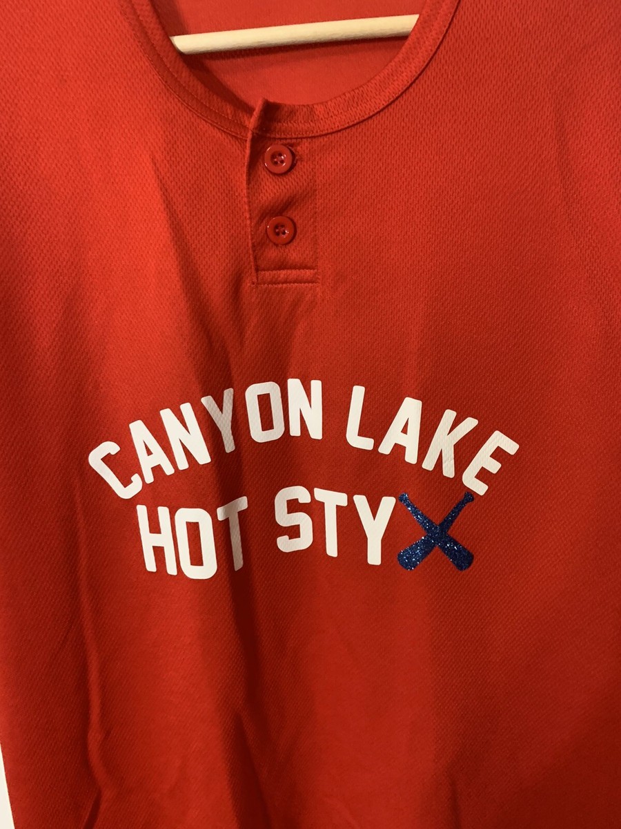 Canyon Lake Mens Sz M Baseball Jersey Hot Styx Red | eBay