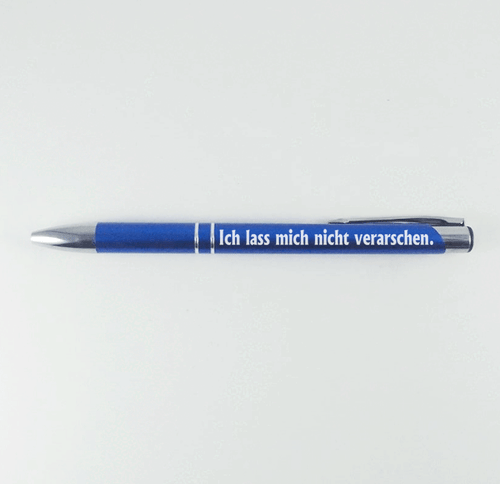 Lasergravierter Kugelschreiber schwarz rot blau aus Metall verschiedene Motive - Picture 16 of 40