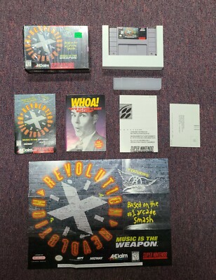Revolution X (Super Nintendo) SNES (Complete in Box) Has original outer  Wrapping 23582090207|