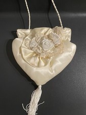 Wedding Bride Money Bag Purse Card Bag Cream Vintage