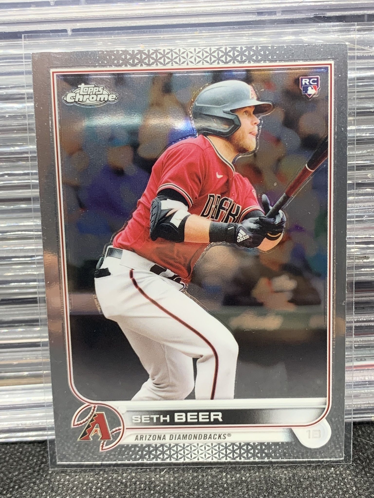 2022 Topps Chrome Base Card Seth Beer Rookie RC #186 Diamondbacks