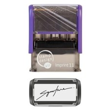 Personalised Signature Custom Stamp Imprint 11 Rubber Stamp 38mm x 14mm