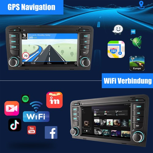 DAB+ Android 13 2+32GB Carplay Autoradio GPS Navi WIFI Für Audi A3 S3 RS3 8V 8P1 - Bild 11 von 16