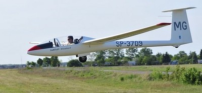 SZD-41A Jantar Standard Class Glider Aircraft Mahogany Wood Model Large New