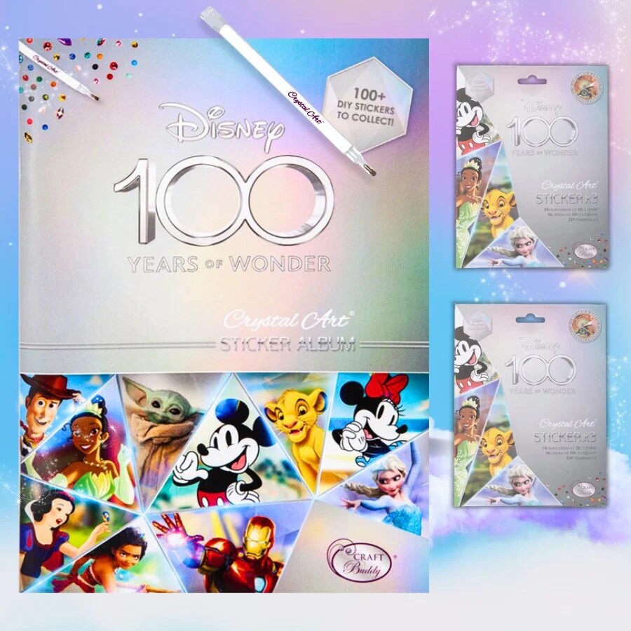 Disney 100 Crystal Art Sticker Album - Starter Pack | eBay