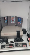 Nintendo NES Console Bundle Tested Working OEM Controllers Mario Duck Hunt...