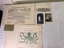 WWII Pearl Harbor USS Argonne Survivor Ephemera Lot Photos Letter 1942 Navy