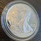 PROOF American Silver Eagle with Case - 1 oz .999 Silver Verified - 2021 - Lot F