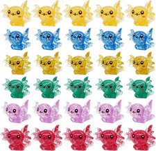 30Pcs Mini Axolotl Figurines Resin Axolotl Miniature Animal Figurines Fish Tank