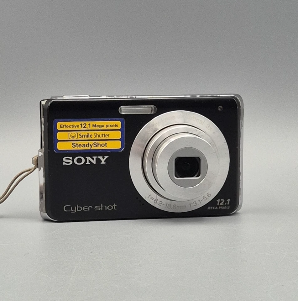 Sony Cyber-Shot DSC-W190 12.1MP Digital Camera Compact Black, Charger, READ - Photo 4/4