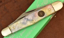 HEN & ROOSTER BERTRAM CUTLERY SOLINGEN GERMANY CRACKED ICE WHITTLER KNIFE (27835