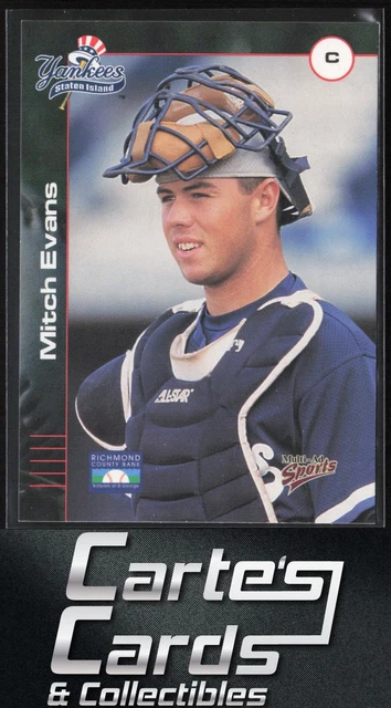 Mitch Evans 2001 Multi-Ad Staten Island Yankees #16 Staten Island Yankees