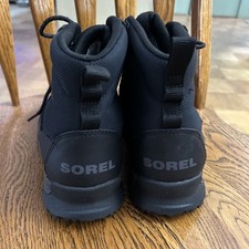 sorel boots mens Black Leather Sz 13 US 46 EU Lace Up Great Condition Sorel Men main image 4