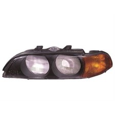 Streuscheibe Halogenscheinwerfer Glas rechts mit Blinker für BMW 5er E39 orange