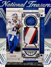 2025 National Treasures Josh Allen Franchise Treasures Sick 3-Color Patch🦬 🔥