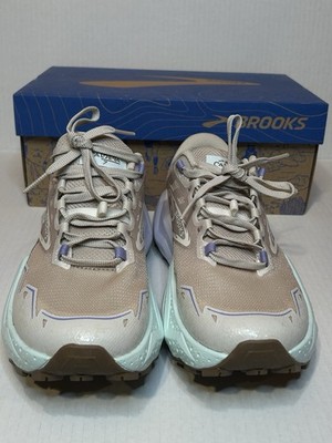 Brooks Caldera 7 Size 6 1204041B227 Beige Mint Running Trail Shoes Women s