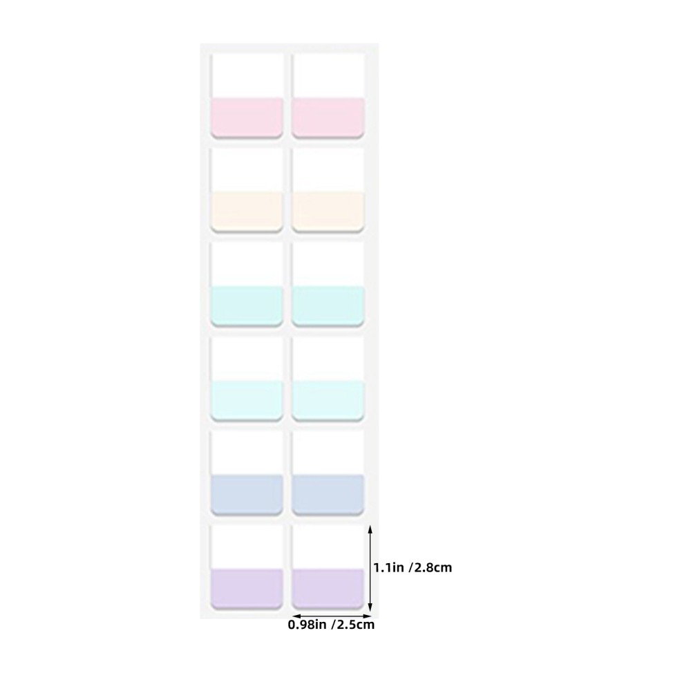  30 Sheets Index Tabs: Writable Sticky Book Tabs - Adhesive Index Labels For