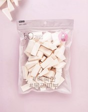 Esponja de maquillaje en cuña K-Beauty 2 paquetes (120 piezas) para piel base brillante húmeda