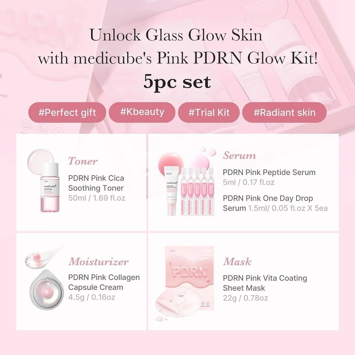 medicube Salmon DNA PDRN Trial Kit - Korean Skincare Set | eBay