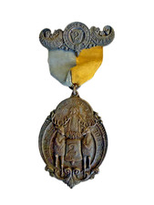 1898 Elks Lodge Reunion Medal Dodge Nebraska BPOE Badge Phil Guss Chicago
