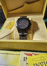 Invicta Speedway II Men's Watch Model 4319 WR 200M, Box, Papers, New Battery NOS