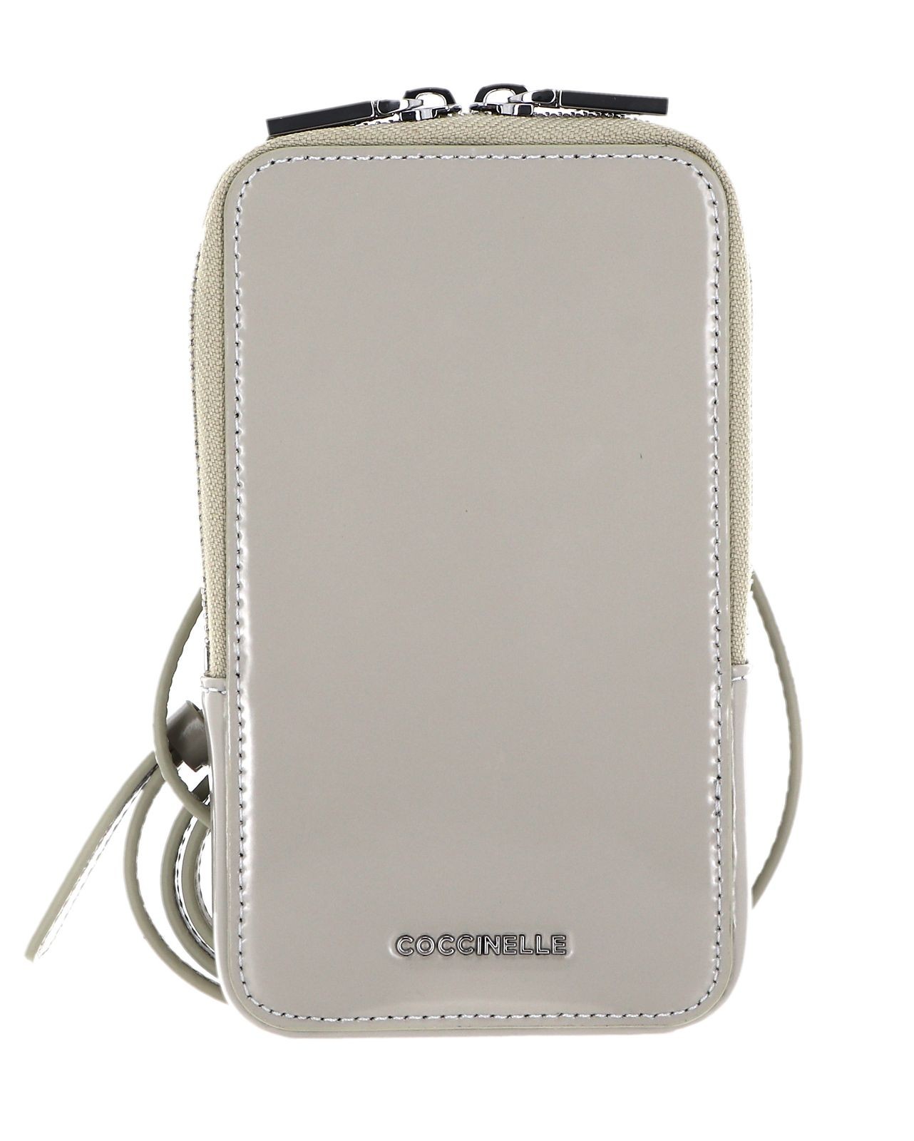 COCCINELLE phone bag Flor Shiny Hi-Tech Phone Bag Gelso