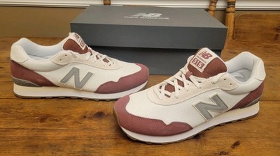 NIB New Balance 515v3 Classic Retro Sneaker Men's Size US 11  Burgundy/White
