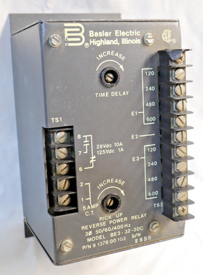 BE3-32-3DC Basler Reverse Power Relay 9137600103 Electric Protective Control 3Φ