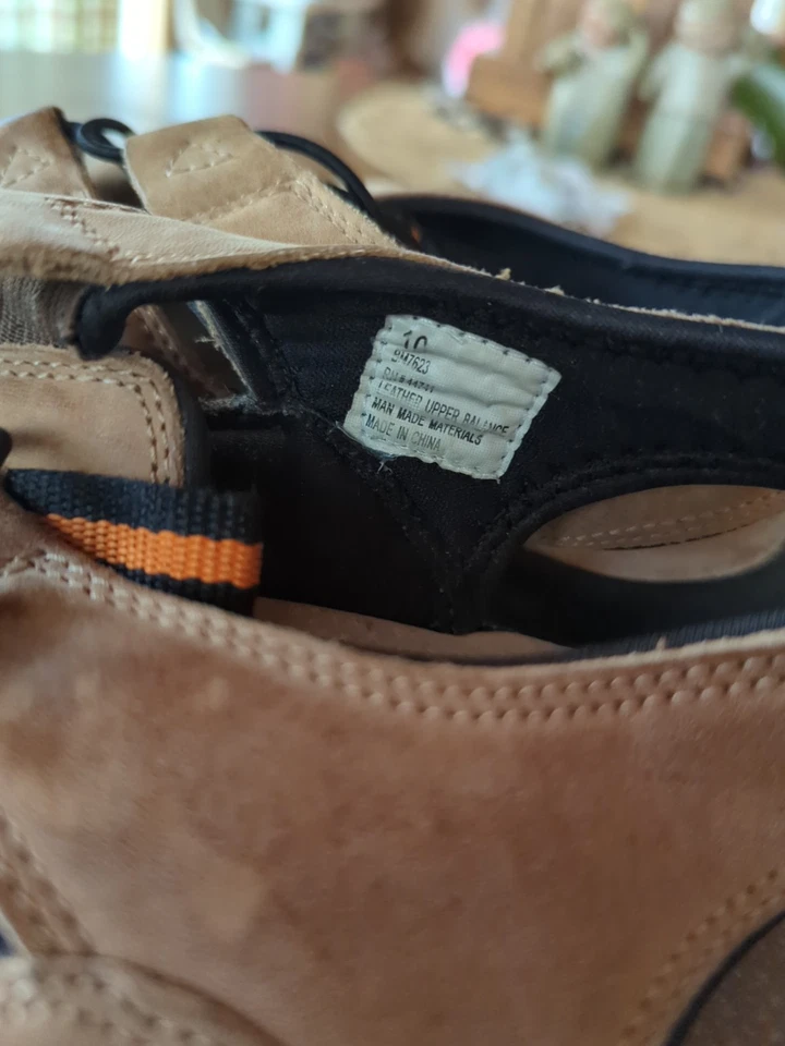 Alpine Design Men Fisherman Sandals Brown Leather Drawstring Size 10 - Image 4 of 4