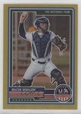 2023 Panini USA Baseball Stars & Stripes Gold Prizm 7/10 Macon Winslow #19 a8r