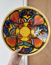 Poole Pottery Large Delphis Retro 20th Century Studio Art Pottery Charger A/F