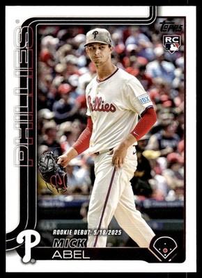 2025 Topps Update Mick Abel #US270 Rookie Debut Philadelphia 