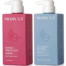 MEDIX 5.5 Retinol Cream + 15 Fl Oz (Pack of 2), Collagen +