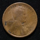 1909-S VDB Lincoln Wheat Cent / Very Good Condition