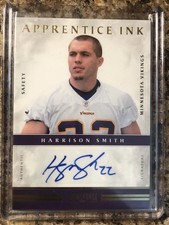 2012 Harrison Smith RC Apprentice Ink Panini Auto #’d 88/99!🔥