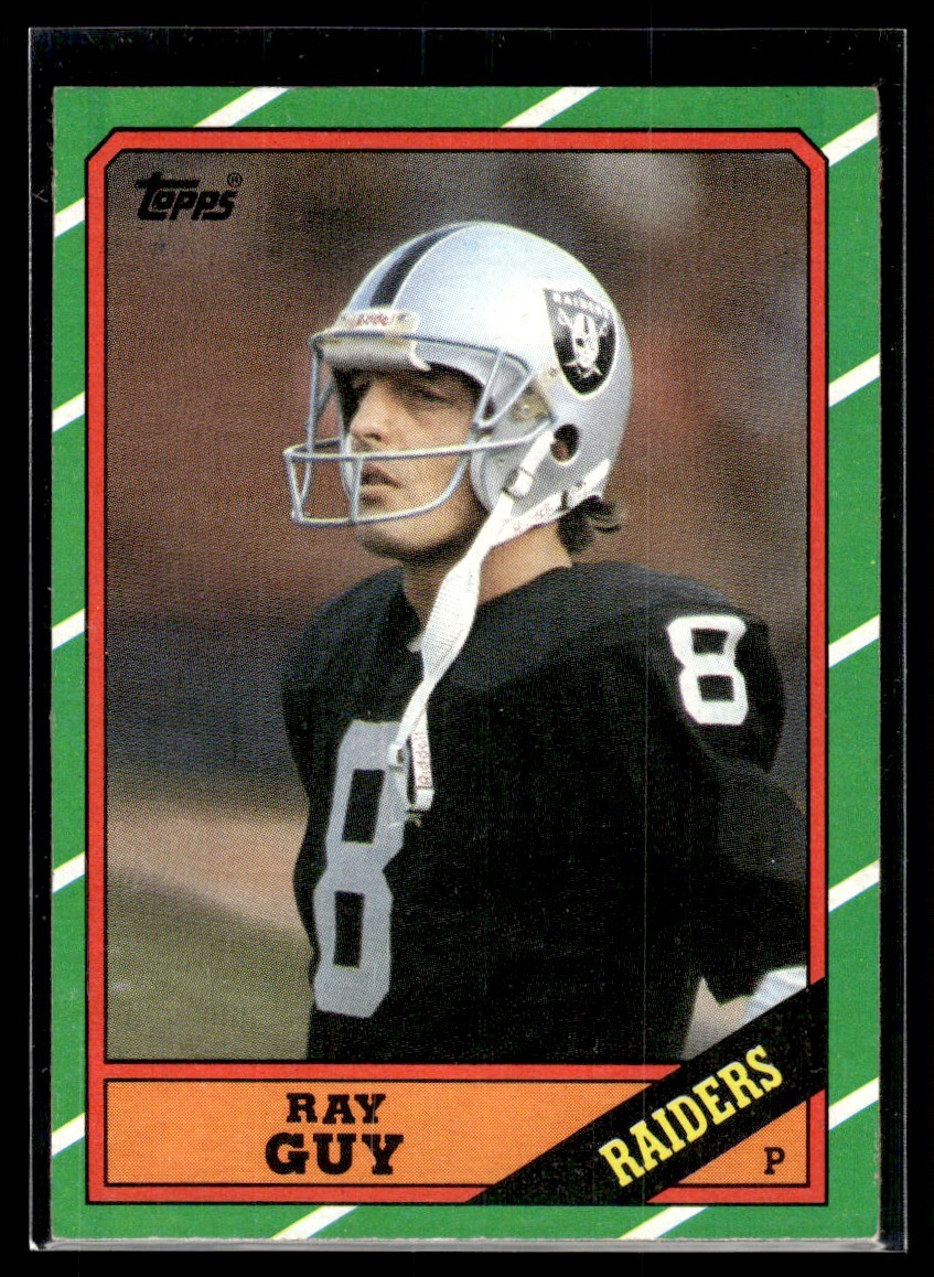 1986 Topps Ray Guy Los Angeles Raiders #69