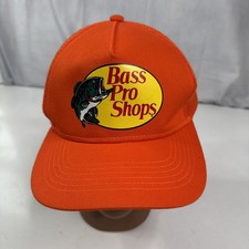 BASS PRO SHOPS 100% Genuine & Authentic 🍑orange 🍑 TRUCKER HAT MESH SNAPBACK!