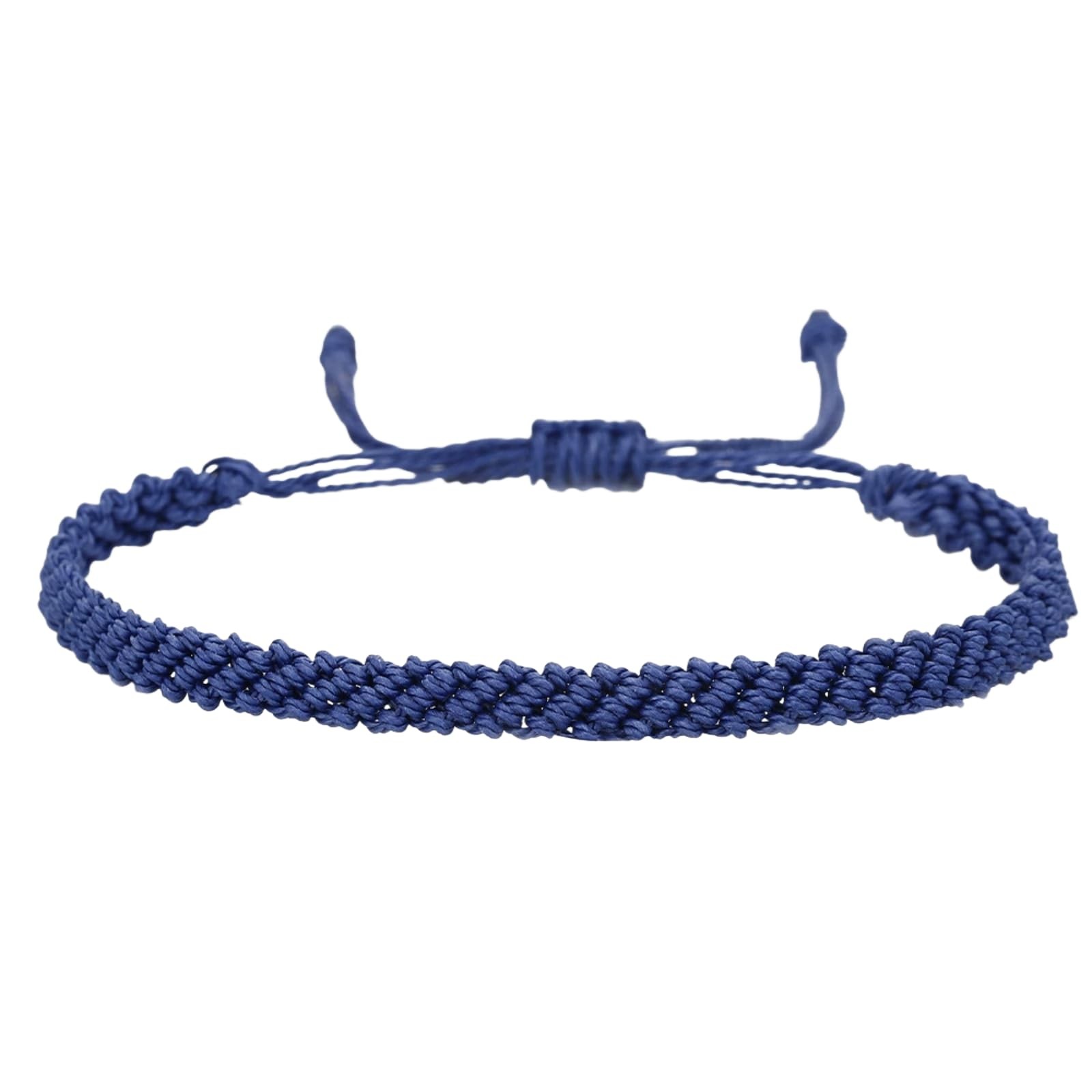 Adjustable Tibetan String Bracelet Woven Rope Knot Lucky Bracelets for Men Women