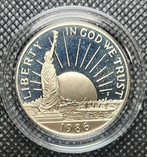 1986-S Statue of Liberty Commemorative Half Dollar Proof - GEM BU