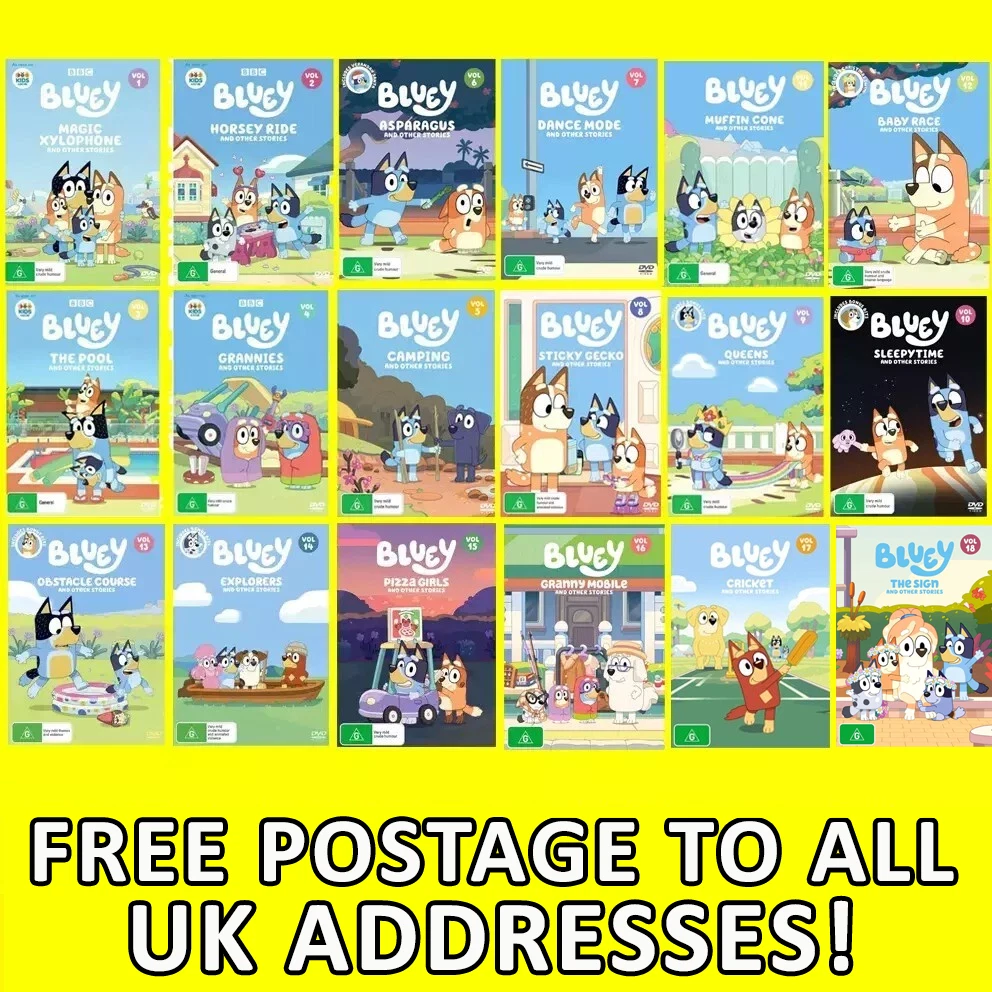 Bluey COMPLETE Season Series Volume 1 - 18 2 3 4 5 6 7 8 9 10 11