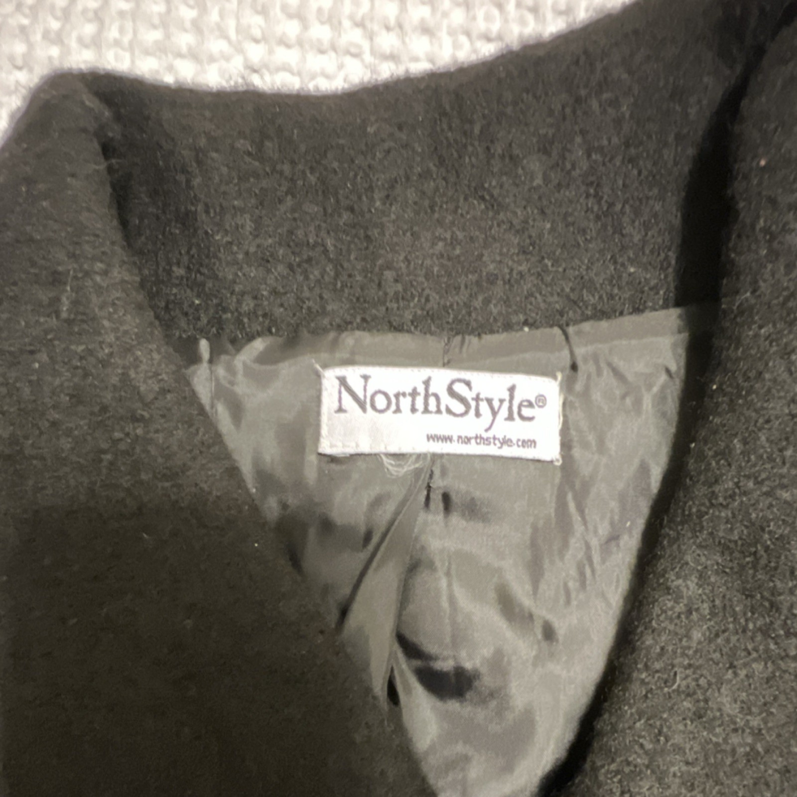 NorthStyle Collared Wool Button Pocket Jacket Bla… - image 3