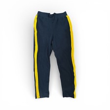 NWOT Boys Polo Ralph Lauren Track Joggers Pants 5 Navy Yellow Cotton NEW