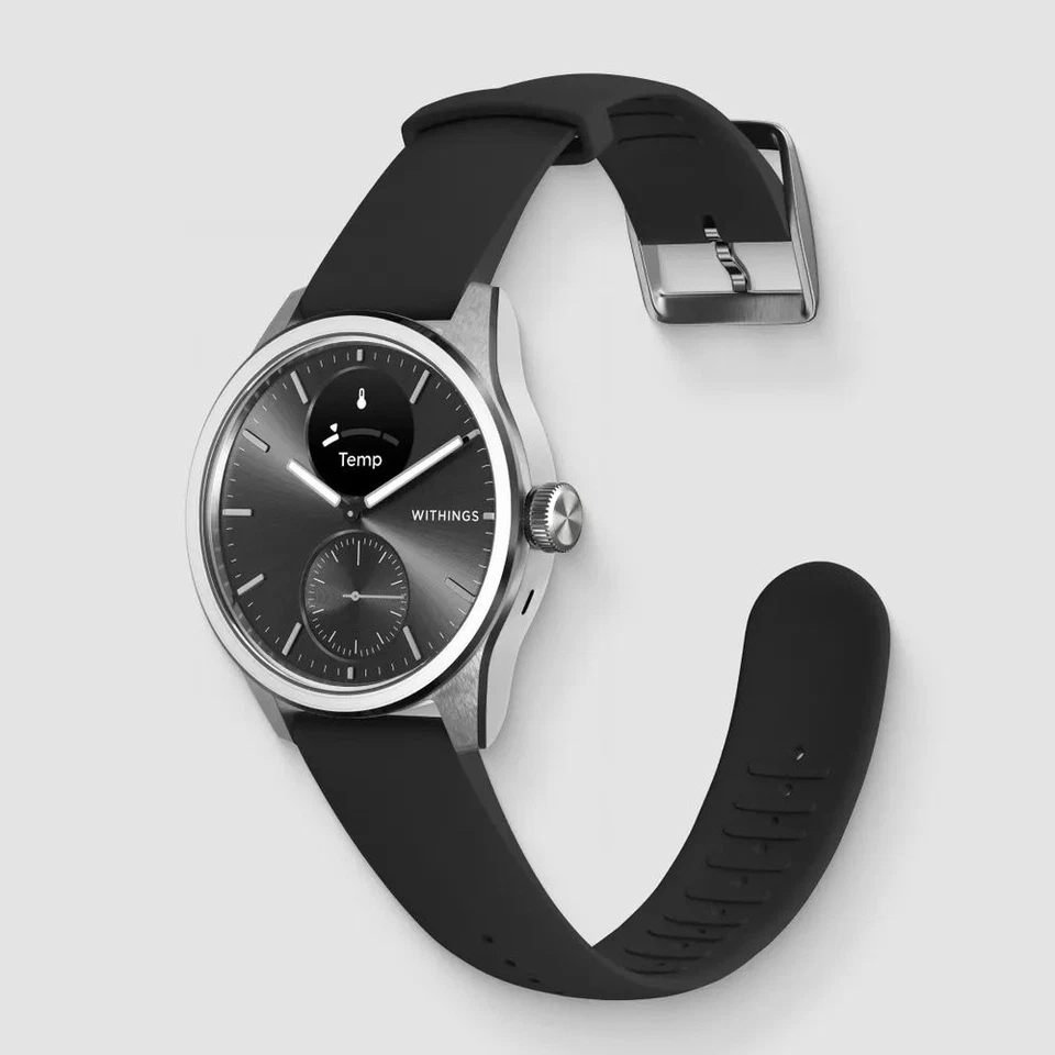 Withings Smartwatch ( Ibrido ) SCANWATCH 2 Black 42 mm - Immagine 3 di 4