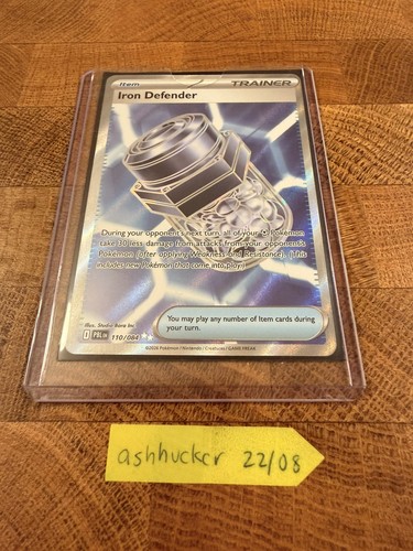 Iron Defender 110/084 - Ultra Rare (UR) - Pitch Black - Pokémon TCG - NM/M - Photo 7/7
