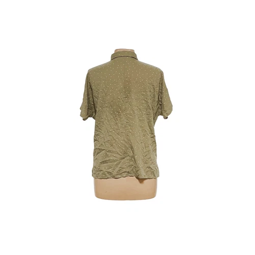 Uniqlo Green Button-Up Top - Picture 2 of 4